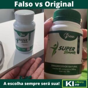 Super Green Falso vs Verdadeiro